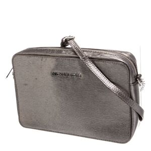 Michael Kors Metallic Silver Crossbody Bag